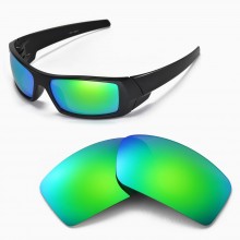 Walleva Polarized Emerald Replacement Lenses for Oakley Gascan Asian Fit Sunglasses